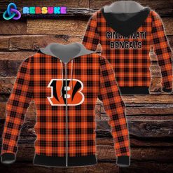 Cincinnati Bengals NFL Plaid Hoodie, Zip Hoodie, Sweatshirt