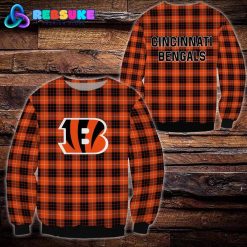 Cincinnati Bengals NFL Plaid Hoodie Zip Hoodie Sweatshirt