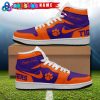 NCAA Clemson Tigers Customized Low Jordan 1