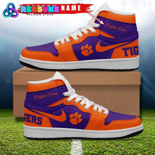 Clemson Tigers NCAA Customized Air Jordan 1