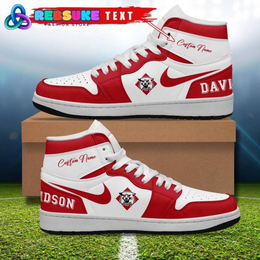 Davidson Wildcats NCAA Customized Air Jordan 1