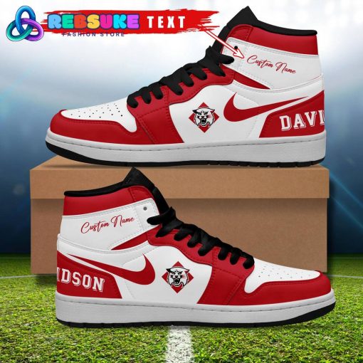 Davidson Wildcats NCAA Customized Air Jordan 1