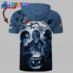 Denver Broncos Custom Name Halloween Hoodie Short Sleeve