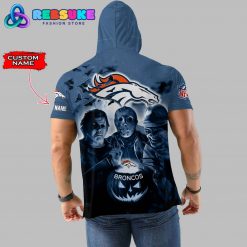 Denver Broncos Custom Name Halloween Hoodie Short Sleeve