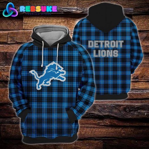 Detroit Lions NFL Plaid Hoodie, Zip Hoodie, Sweatshirt