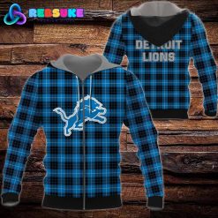 Detroit Lions NFL Plaid Hoodie, Zip Hoodie, Sweatshirt