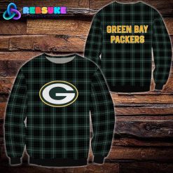 Green Bay Packers NFL Plaid Hoodie Zip Hoodie Sweatshirt