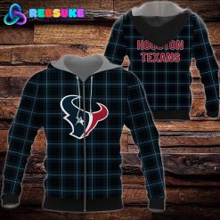 Houston Texans NFL Plaid Hoodie Zip Hoodie Sweatshirt