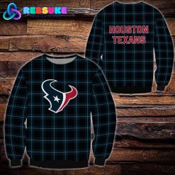 Houston Texans NFL Plaid Hoodie Zip Hoodie Sweatshirt