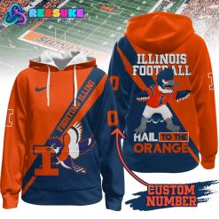 Illinois Fighting Illini Football Customized Hoodie