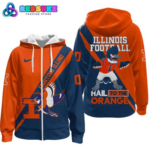 Illinois Fighting Illini Football Customized Hoodie