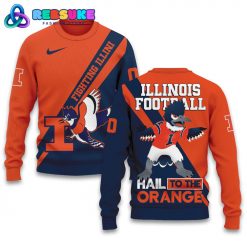 Illinois Fighting Illini Football Customized Hoodie