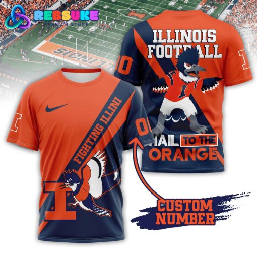 Illinois Fighting Illini Football Customized Shirt