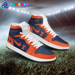 Illinois Fighting Illini NCAA Customized Air Jordan 1