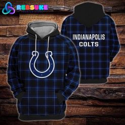 Indianapolis Colts NFL Plaid Hoodie Zip Hoodie Sweatshirt