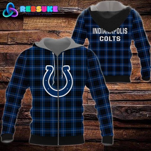 Indianapolis Colts NFL Plaid Hoodie, Zip Hoodie, Sweatshirt