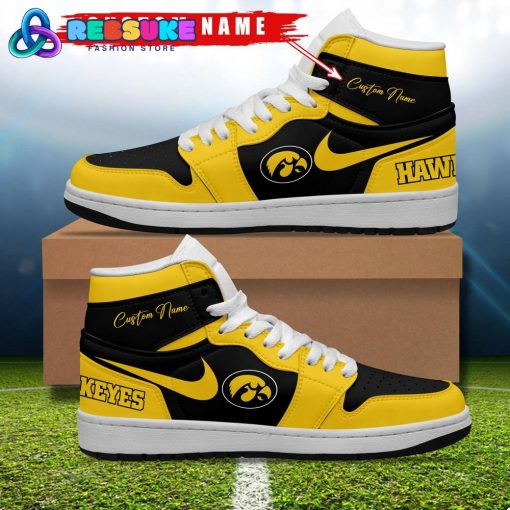 Iowa Hawkeyes NCAA Customized Air Jordan 1