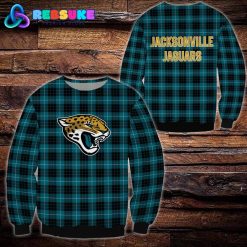 Jacksonville Jaguars NFL Plaid Hoodie Zip Hoodie Sweatshirt