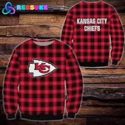 Kansas City Chiefs NFL Plaid Hoodie Zip Hoodie Sweatshirt