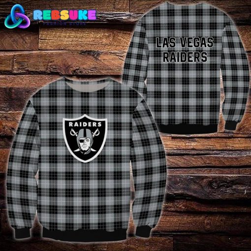 Las Vegas Raiders NFL Plaid Hoodie, Zip Hoodie, Sweatshirt