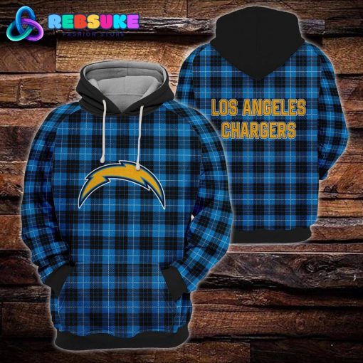 Los Angeles Chargers NFL Plaid Hoodie, Zip Hoodie, Sweatshirt