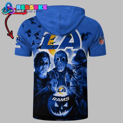 Los Angeles Rams Custom Name Halloween Hoodie Short Sleeve