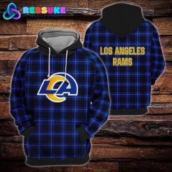 Los Angeles Rams NFL Plaid Hoodie Zip Hoodie Sweatshirt