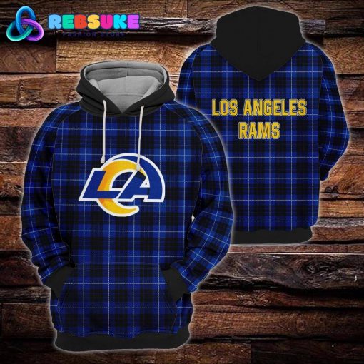 Los Angeles Rams NFL Plaid Hoodie, Zip Hoodie, Sweatshirt