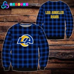 Los Angeles Rams NFL Plaid Hoodie Zip Hoodie Sweatshirt