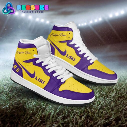 LSU Tigers NCAA Customized Air Jordan 1