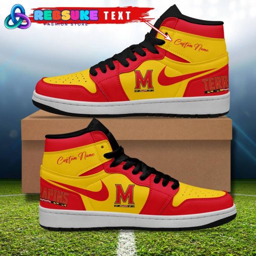 Maryland Terrapins NCAA Customized Air Jordan 1