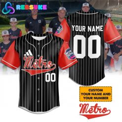 Metro Region Custom Name Baseball Jersey