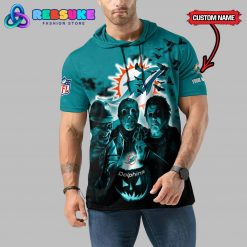 Miami Dolphins Custom Name Halloween Hoodie Short Sleeve