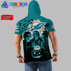 Miami Dolphins Custom Name Halloween Hoodie Short Sleeve