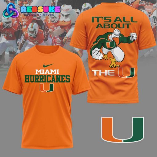 Miami Hurricanes NCAA Football 2024 Orange Shirt