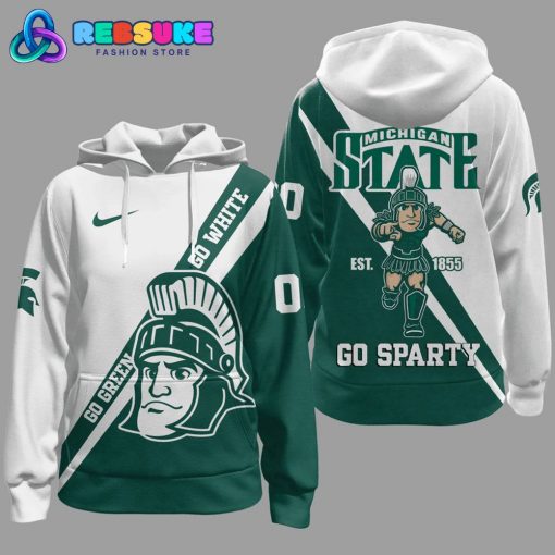 Michigan State Spartans Football Custom Number Hoodie