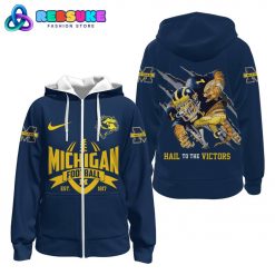 Michigan Wolverines NCAA Football 2024 Hoodie Blue