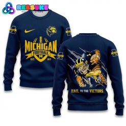 Michigan Wolverines NCAA Football 2024 Hoodie Blue