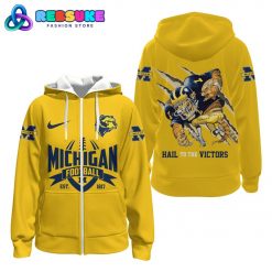 Michigan Wolverines NCAA Football 2024 Hoodie Yellow