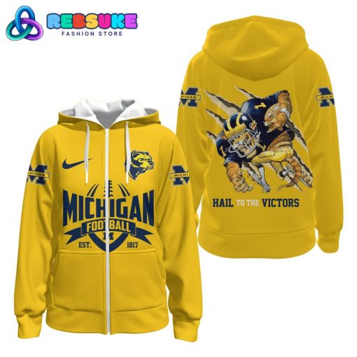 Michigan Wolverines NCAA Football 2024 Hoodie – Yellow