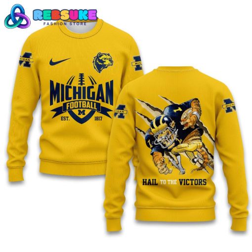 Michigan Wolverines NCAA Football 2024 Hoodie – Yellow