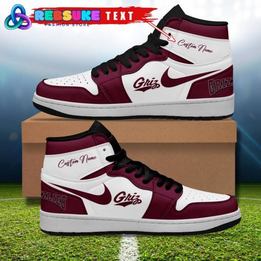 Montana Grizzlies NCAA Customized Air Jordan 1