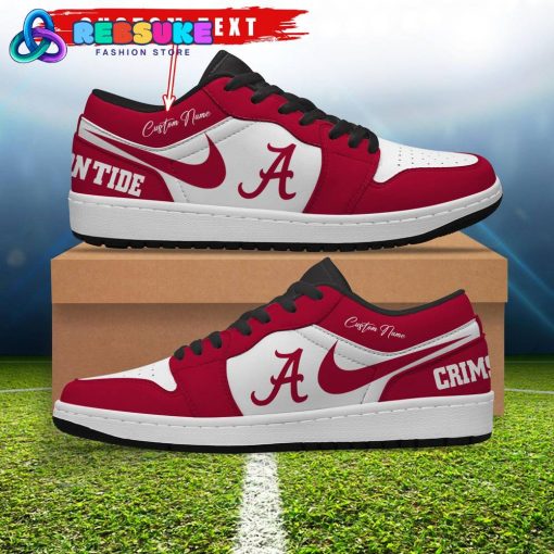 NCAA Alabama Crimson Tide Customized Low Jordan 1