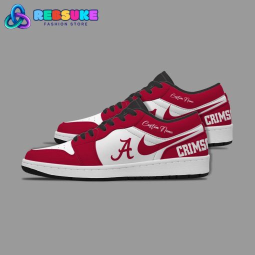 NCAA Alabama Crimson Tide Customized Low Jordan 1