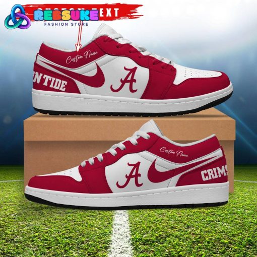 NCAA Alabama Crimson Tide Customized Low Jordan 1