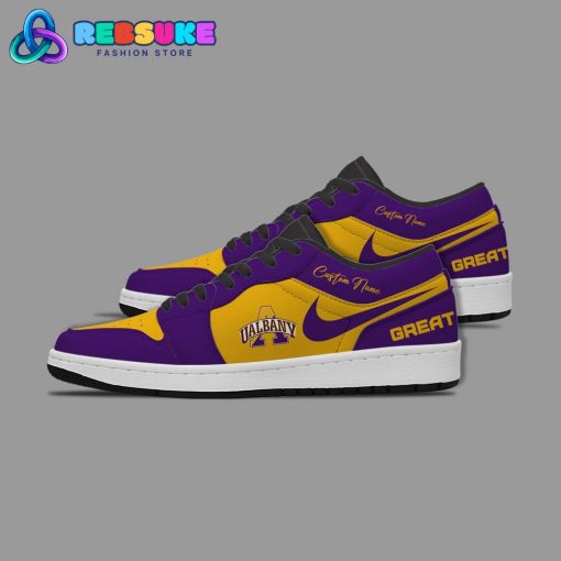 NCAA Albany Great Danes Customized Low Jordan 1