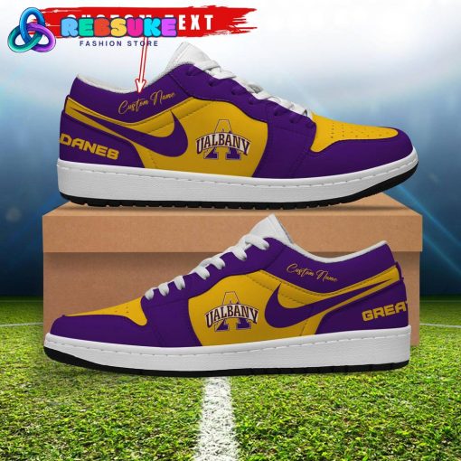 NCAA Albany Great Danes Customized Low Jordan 1