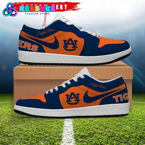 NCAA Auburn Tigers Customized Low Jordan 1