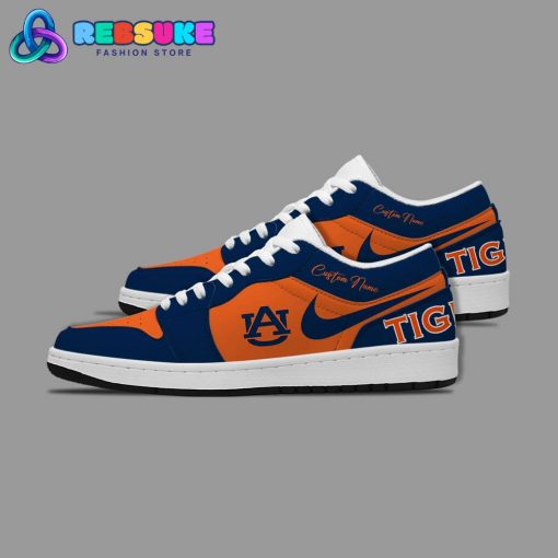 NCAA Auburn Tigers Customized Low Jordan 1