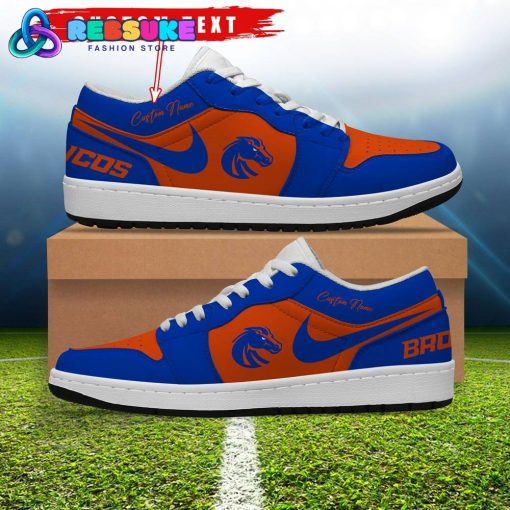 NCAA Boise State Broncos Customized Low Jordan 1